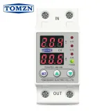 60A 230V Din Rail Adjustable Over Voltage and Under Voltage Protective Device Protector Relay TOMZN TOVPD1-63 - TOMZN