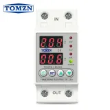 60A Din Rail 230V Adjustable Over and Under Voltage Protective Device Protector Relay Monitor Current Limit TOMZN TOVPD1-63-EC - TOMZN