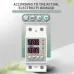 60A Din Rail 230V Adjustable Over and Under Voltage Protective Device Protector Relay Monitor Current Limit TOMZN TOVPD1-63-EC - TOMZN