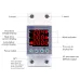63A 230V 3IN1 Display Din rail adjustable over and under voltage protective device protector relay with over current protection - TOMZN