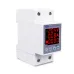 63A 230V 3IN1 Display Din rail adjustable over and under voltage protective device protector relay with over current protection - TOMZN