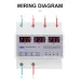 63A 3 phase 3P+N Din rail phase selector Voltmeter adjustable Over and Under Voltage protection Monitor Relays Protector - TOMZN