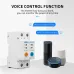 63A Ewelink Single Phase WIFI Smart Energy Meter Kwh Metering Monitoring Circuit Breaker Timer Relay with Leakage Protection - TOMZN