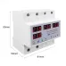 63A TOMZN 3 phase 3P+N Din rail phase selector adjustable Over and Under Voltage current protection Monitor Relays Protector - TOMZN