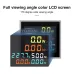 6IN1 50-300V 50/60Hz Square Voltmeter Ammeter Ampere Current Voltage Hertz Frequency Energy Meter Kwh Signal Light lndicator - TOMZN