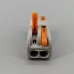10pcs 2 Pin Universal compact wire wiring connector conductor terminal block with lever Splitter 32A - TOMZN