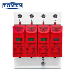 AC SPD 3P+N 30KA~60KA B ~385VAC House Surge Protector Protective Low-voltage Arrester Device - TOMZN