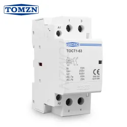 Contactor Control Circuit AC/DC 24V 110V 230V Actual Circuit 230V AC 63A TOMZN Din Rail Small Size Single Phase 2NO 2NC 1NO1NC - TOMZN