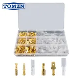 Crimp Terminals Insulated Seal Electrical Wire Connectors Crimp Terminal Connector Assortment Kit 270/135/120pcs 2.8/4.8/6.3mm - TOMZN