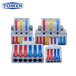 10pcs Quick Wire Connector LT SPL Universal Wiring Cable Connectors Push-in Conductor Terminal Block electrical splitter - TOMZN