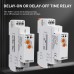 Din Rail 18mm tomzn TORT7-A1/B1 Delay-OFF Delay-ON Time Relay Electronic 16A AC230V Time Control Switch Relay Built-in Battery - TOMZN