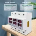 Din rail 3 Phase 3P+N adjustable Over Under Voltage current limit protection Relay Protector SYN ASYNC Synchronous Asynchronous - TOMZN