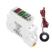 Din Rail 3in1 Single Phase ampere voltage frequency Meter Ac 0-99Hz 100A voltmeter Indicator LED Digital Display 110V 230V TOMZN - TOMZN
