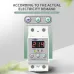 Din rail 40A 60A voltage display relay adjustable over under voltage proteciotn device automatic reconnect protector - TOMZN