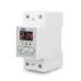 Din rail 40A 60A voltage display relay adjustable over under voltage proteciotn device automatic reconnect protector - TOMZN
