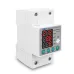 Din rail 63A Automatic Reconnect Over And Under Voltage Over Current Leakage Protection Surge Protect Protector Relay kwh power - TOMZN