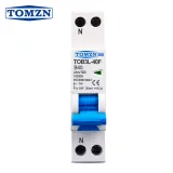 18mm A type B curve RCBO 1P+N 10KA Residual current differential automatic Circuit breaker with over current Leakage protection - TOMZN
