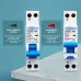 18mm A type B curve RCBO 1P+N 10KA Residual current differential automatic Circuit breaker with over current Leakage protection - TOMZN