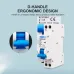 18mm RCBO 1P+N 10KA Residual current differential automatic Circuit breaker with over current Leakage protection AC type 230V - TOMZN