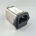 IEC inlet module AC power socket with fuse EMI filter 6A 115V/250V 50HZ/60HZ - TOMZN