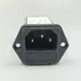 IEC inlet module AC power socket with fuse EMI filter 6A 115V/250V 50HZ/60HZ - TOMZN