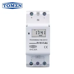 New type Din Rail single phase Weekly 7 Days Programmable Digital TIME SWITCH Relay Timer Control AC 220V 230V 12V 24V 48V 16A - TOMZN