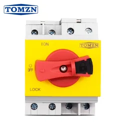 PV DC 1200V 32A TOMZN Din Rail Solar Rotating Handle Isolator Rotary Switch Disconnector For Solar distribution box - TOMZN