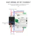 Single Phase Din Rail ATS for PV and inverter Dual Power Automatic Transfer Selector Switches Uninterrupted 2P 63A 100A 125A - TOMZN