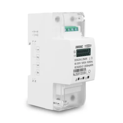 Single phase Remote control ON/OFF by Rs485 65A Multi function Din rail Energy meter 90-300V Kwh MODBUS-RUT Watt hour meter - TOMZN