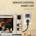 SKW WIFI Smart Socket For Universal EU UK France Thailand 1-16A OVP OCP UVP Timer V-I-Hz-kW-kWh-PF Display Bluetooth Prepayment - TOMZN