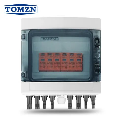 Solar photovoltaic lightning protection grounding box PV Combiner 4 input 1 out DC 1200V Fuse Waterproof Box IP65 8 ways - TOMZN