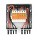 Solar photovoltaic lightning protection grounding box PV Combiner 4 input 1 out DC 1200V Fuse Waterproof Box IP65 8 ways - TOMZN
