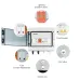 Solar photovoltaic PV Combiner Box With Lightning Protection 2 input 1 out DC 600V Fuse MCB SPD Waterproof Box IP65 12ways - TOMZN