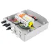 Solar photovoltaic PV Combiner Box With Lightning Protection 2 input 1 out DC 600V Fuse MCB SPD Waterproof Box IP65 12ways - TOMZN