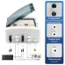 Solar photovoltaic PV Combiner Box With Lightning Protection 2 input 2 out DC 600V Fuse MCB SPD Waterproof Box IP65 12ways - TOMZN