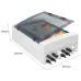 Solar photovoltaic PV Combiner Box With Lightning Protection 4 input 2 out DC 1000V Fuse MCB SPD Waterproof Box IP65 24ways - TOMZN