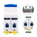 1P 2P DC MCB 6KA 500V Mini Circuit Breaker 3A 6A 10A 16A 20A 25A 32A 40A 50A 63A Y connection - TOMZN