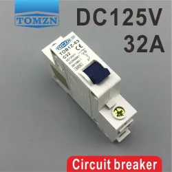 1P 32A DC 125V Circuit breaker MCB C curve - TOMZN
