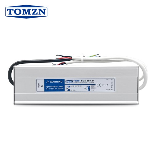 TOMZN 150W IP67 Waterproof Switching Power Supply 2 Output AC 180-264V to DC 12V/24V LED Driver Outdoor Adapter for CCTV PLC - TOMZN