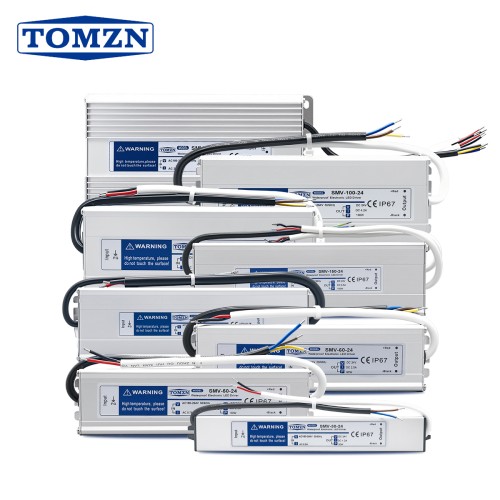 TOMZN 180-264V AC to DC 12V 24V 30W 50W 60W 100W 120W 150W 200W 350W IP67 Outdoor Waterproof Switching Power Supply - TOMZN