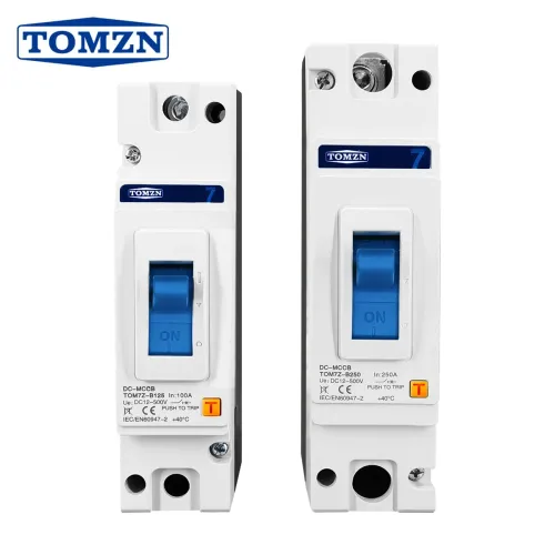 TOMZN 1P 500V DC MCCB Solar Molded Case Circuit Breaker Overload Protection B curve for Solar Photovoltaic PV - TOMZN