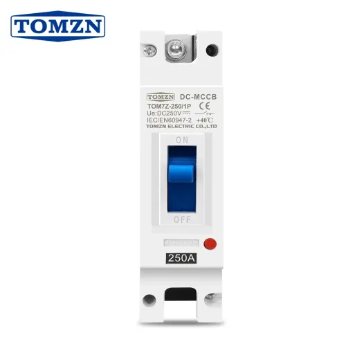 TOMZN 1P DC 250V DC Solar Molded Case Circuit Breaker MCCB Overload Protection Switch Protector for Solar Photovoltaic PV - TOMZN