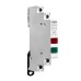 TOMZN 2 LED Din Rail indicator light TD9-2X 230V ACDC RED GREEN Dual-circuit Monitoring Flame-retardant Housing Ultra-thin Model - TOMZN