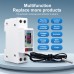 TOMZN 23mm AC110V 230V 50A WIFI Smart Circuit Breaker TUYA Voltage Current Temp Measurement Protector Over Current Threshold - TOMZN