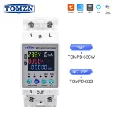TOMZN 2P 63A 110V 220V TUYA WIFI Smart Switch Kwh Metering Circuit Breaker Timer with voltage current and leakage protection - TOMZN