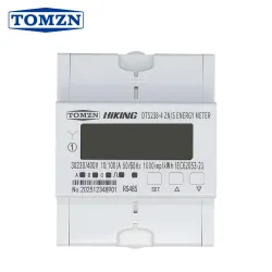 TOMZN 3*230/400V 3*120V/208V 100A 5ACT Three Phase Energy Meter kWh Bi-directional Action Reaction kW Voltage Current PF RS485 - TOMZN