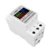 TOMZN 3in1 din rail AC 110V 220V 100A Voltage Current KWH Electric energy monitor meter VOLT AMP voltmeter ammeter Wattmeter - TOMZN