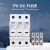 TOMZN 3P 1100V DC Fuse Holder 10*38mm High Voltage Solar PV TOPV-32 Base Photovoltaic System Protection Protector gPV LED - TOMZN