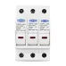 TOMZN 3P 1100V DC Fuse Holder 10*38mm High Voltage Solar PV TOPV-32 Base Photovoltaic System Protection Protector gPV LED - TOMZN
