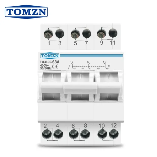 TOMZN 3P 63A MTS Dual Power Manual Transfer Isolating Switch Interlock Circuit Breaker - TOMZN